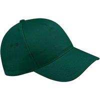 Beechfield Men's Ultimate 5 Panel Baseball Cap Pack of 2 in Bottle Green