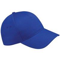 Beechfield Men's Ultimate 5 Panel Baseball Cap Pack of 2 in Royal