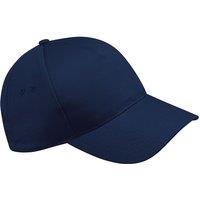 Beechfield Men's Ultimate 5 Panel Baseball Cap Pack of 2 in Navy