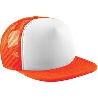 Beechfield Men's Vintage Plain Snap-Back Trucker Cap Pack of 2 in Orange