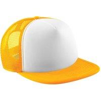 Beechfield Men's Vintage Plain Snap-Back Trucker Cap Pack of 2 in Yellow