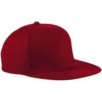 Beechfield Men's 5 Panel Retro Rapper Cap Pack of 2 in Burgundy