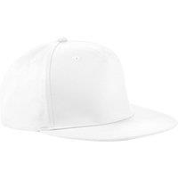 Beechfield Men's 5 Panel Retro Rapper Cap Pack of 2 in White