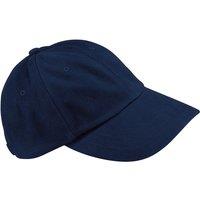 Beechfield Men's Low Profile Heavy Brushed Cotton Baseball Cap Pack of 2 in Navy