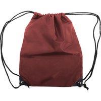 Shugon Men's Stafford Plain Drawstring Tote Bag - 13 Litres Pack of 2 in Burgundy