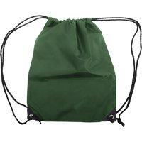 Shugon Men's Stafford Plain Drawstring Tote Bag - 13 Litres Pack of 2 in Green
