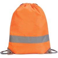 Shugon Men's Stafford Plain Drawstring Tote Bag - 13 Litres Pack of 2 in Orange