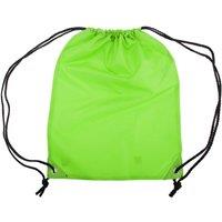 Shugon Men's Stafford Plain Drawstring Tote Bag - 13 Litres Pack of 2 in Lime