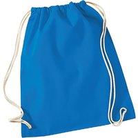 Westford Mill Men's Cotton Gymsac Bag - 12 Litres Pack of 2 in Blue