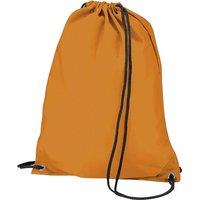 Bagbase Men's Budget Water Resistant Sports Gymsac Drawstring Bag (11L) Pack of 2 in Orange