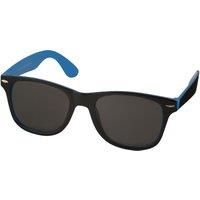 Bullet Men's Sun Ray Sunglasses - Black With Colour Pop Pack of 2 in Blue