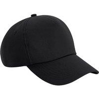 Beechfield Men's Authentic 5 Panel Cap in Black