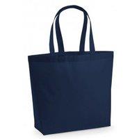 Westford Mill Men's Premium Cotton Maxi Tote Bag Pack of 2 in Navy