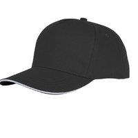 Bullet Men's Ceto 5 Panel Sandwich Cap in Black
