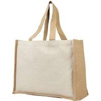 Bullet Men's Varai Canvas Jute Shopping Tote Bag in Natural