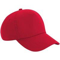 Beechfield Men's Authentic 5-Panel Cap in Red