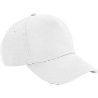 Beechfield Men's Authentic 5-Panel Cap in Off-White