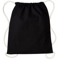 Nutshell Men's Drawstring Gymsac in Jet Black
