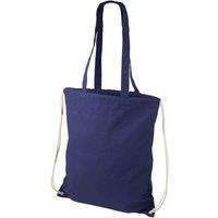 Bullet Men's Eliza Cotton Drawstring Bag in Navy