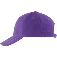 SOL'S Men's Buffalo 6 Panel Baseball Cap in Purple