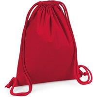 Westford Mill Men's Premium Cotton Gym Sack in Red