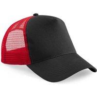 Beechfield Men's Half Mesh Trucker Cap Headwear in Black