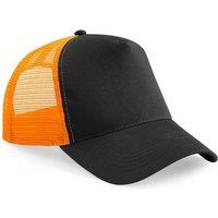Beechfield Men's Half Mesh Trucker Cap Headwear in Black