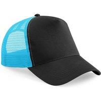 Beechfield Men's Half Mesh Trucker Cap Headwear in Black