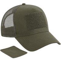 Beechfield Men's Patch Snapback Trucker Cap in Green
