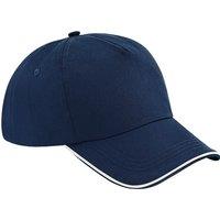 Beechfield Men's Authentic 5-Panel Cap in White