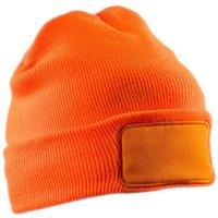 Result Men's Double Knit Thinsulate Printers Beanie in Orange