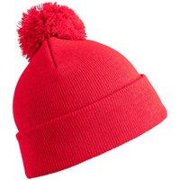 Result Men's Pom Pom Beanie in Red
