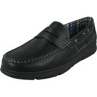 Thomas Blunt Men's Comfort Penny Loafer Shoe with Cushioned Sole in Black | Size: 8
