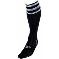 Precision Men's 3 Stripe Pro Football Socks in Black | Size: 7-11