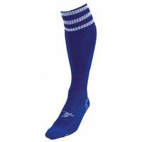 Precision Men's 3 Stripe Pro Football Socks in Navy | Size: 7-11