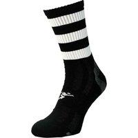 Precision Men's Pro Hooped Gaelic Mid Socks in Jet Black | Size: 7-11