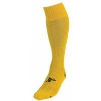 Precision Men's Pro Plain Football Socks in Yellow | Size: 7-11