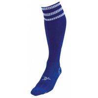 Precision Men's 3 Stripe Pro Football Socks in Mid Blue | Size: 3-6