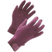 Shires Men's Newbury Gloves in Purple | Size: Large