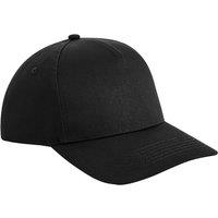 Beechfield Men's Urbanwear 5 Panel Snapback Cap in Black