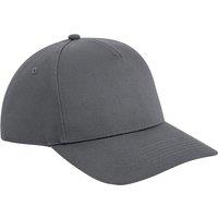 Beechfield Men's Urbanwear 5 Panel Snapback Cap in Dark Grey