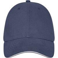Elevate Men's Darton Sandwich 6 Panel Cap in Navy