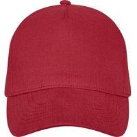 Elevate Men's Doyle 5 Panel Cap in Red
