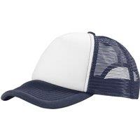 Bullet Men's Trucker 5 Panel Cap in Mid Navy