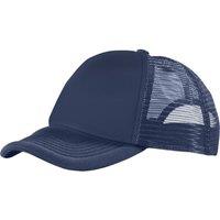 Bullet Men's Trucker 5 Panel Cap in Navy