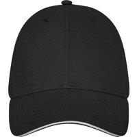 Elevate Men's Darton Sandwich 6 Panel Cap in Black