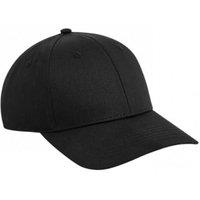 Beechfield Men's Urbanwear 6 Panel Snapback Cap in Black