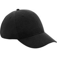 Beechfield Men's 6 Panel Cap in Black