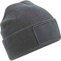 Beechfield Men's Plain Beanie in Mid Grey