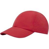 Elevate NXT Men's Mica 6 Panel Cool Fit Cap in Red